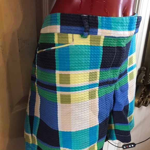 TOMMY HILFIGER SEERSUCKER SHORTS SIZE 16 -100% COTTON-COLORBLOCK - Picture 13 of 14